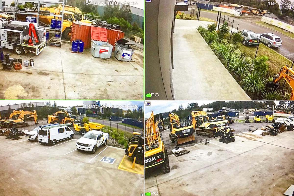 Back to base monitoring for four cameras on an industrial site in Newcastle